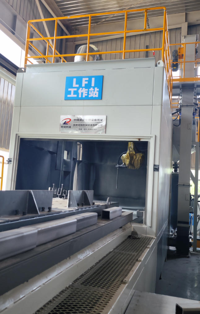 赤峰无尘环保自动喷砂机，车间更安全更规范